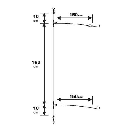 ΠΑΡΆΜΑΛΛΟ SUNSET SURFCASTING RS COMPETITION 2X ΕΙΔΙΚΌ ΓΙΑ ΛΑΒΡΆΚΙ / FLUOROCARBON