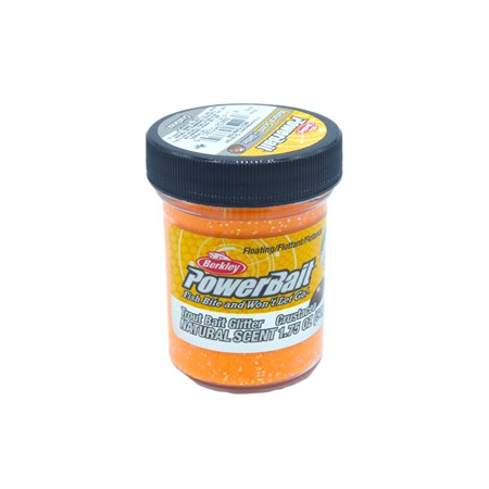 Pate A Truite Berkley Natural Scent Troutbait - Crustacés - Fluo Orange