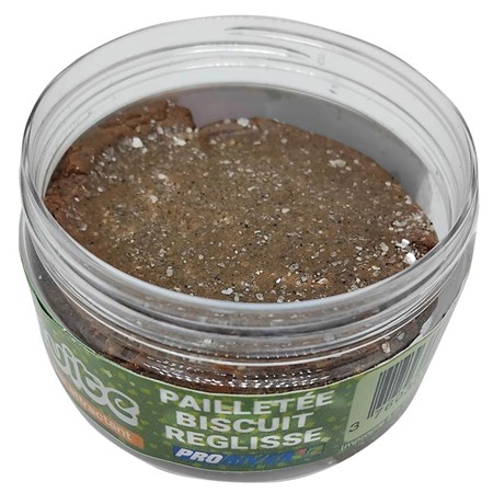 PÂTE À TRUITES PRORIVER PAILLETTÉE XBOOST - BISCUIT RÉGLISSE