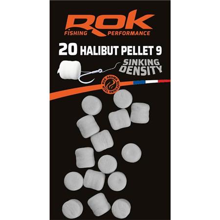 Pellet Artificial Aromatizado Rok Fishing Halibut Pellet Sinking Density