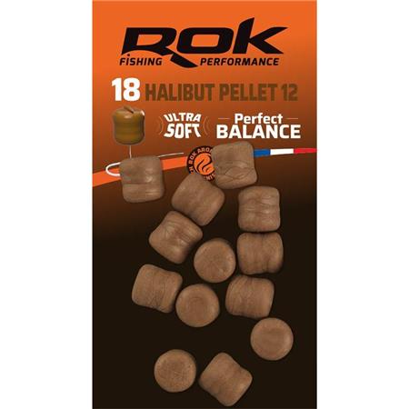 Pellet Artificiale Rok Fishing Halibut Pellet Perfect Balance Aromatizzato