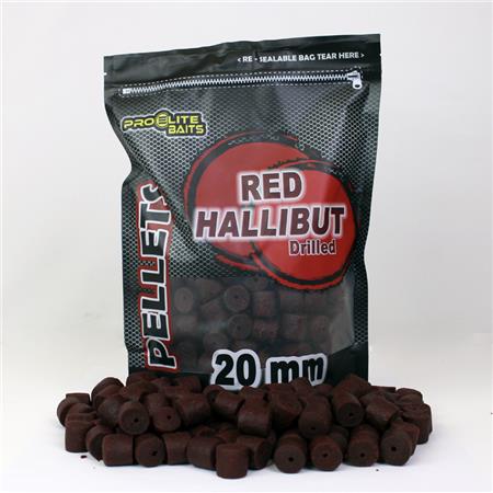 Pellet Med Hul Pro Elite Baits Drilled Red Hallibut Pellets