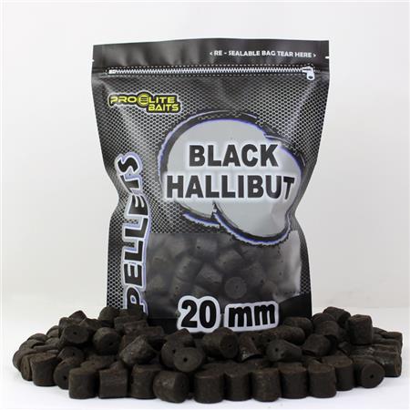 Pellet Percé Pro Elite Baits Drilled Black Hallibut Pellets