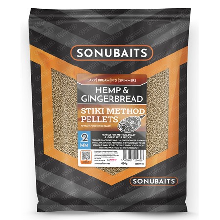 Pellet Sonubaits Stiki Method Pellets Hemp & Gingerbread