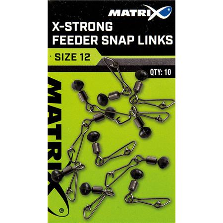 Περιστρεφόμενοσ Κρίκοσ Με Αγκράφα Fox Matrix X-Strong Feeder Bead Snap Links
