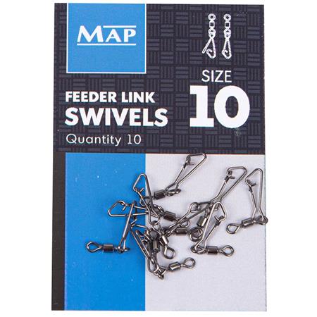 Περιστρεφόμενοσ Κρίκοσ Με Κλιπ Map Feeder Link Swivels