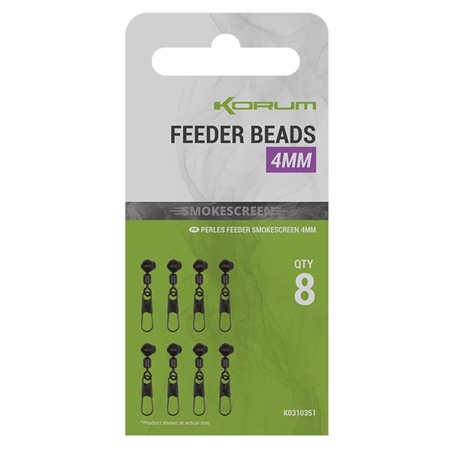Perle Agrafe Korum Smokescreen 
Feeder Beads