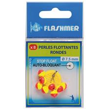 Perles Flashmer Pour Montage Pêche - Lot De 20 Perles, Diamètre 4x3mm, Intérieur 0,7mm