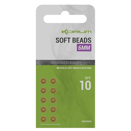 Perle Korum Soft Smokescreen Beads