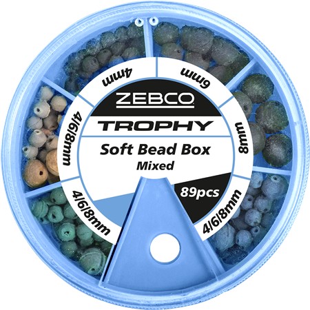 Perle Zebco Trophy Soft Bead Box Mixed