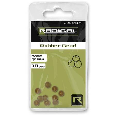 Pérola Radical Rubber Bead - Pack De 10