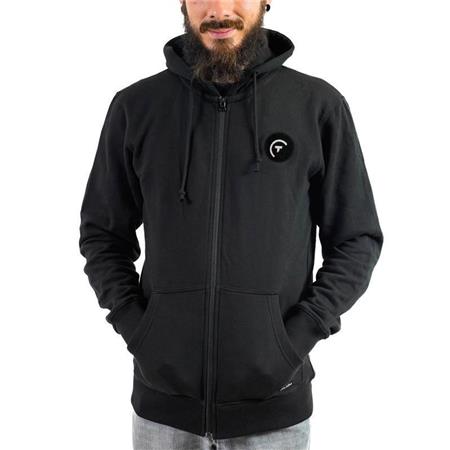 Personalizowana Bluza Z Kapturem Zapinana Na Zamek Do Wędkowania Sur Vos Traces - Czarny