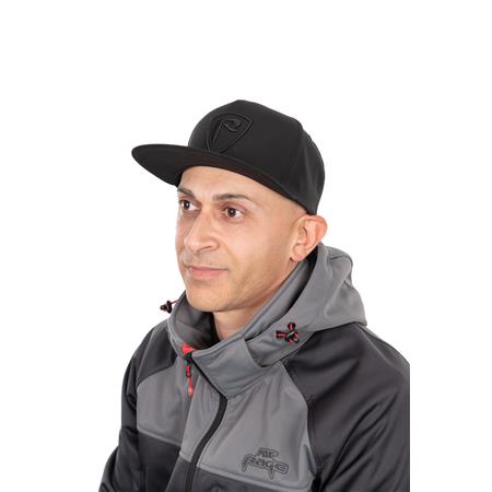 PET FOX RAGE SHIELD FLAT PEAK CAP - ZWART