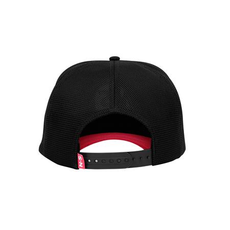 PET N.S BLACK HOLE BALL CAP - ZWART/ROOD
