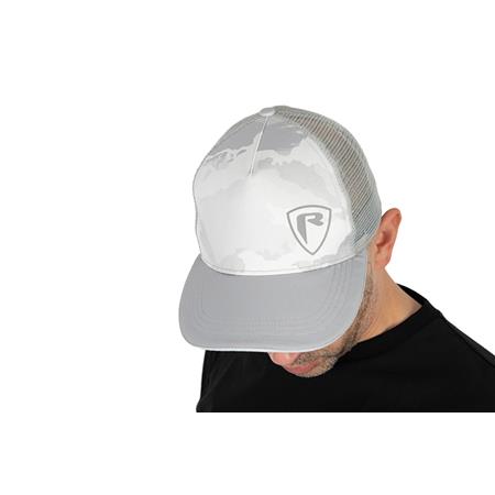 PET VOOR HEREN FOX RAGE LIGHT CAMO TRUCKER CAP - WIT