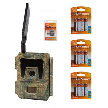 Pie1052 Hunting Camera Pack + 3 Blisters Of 4 Batteries + 32Gb Sd Card Numaxes