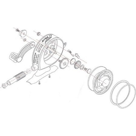 Piezas De Repuesto Para Carrete Trucha Peerless Bam Ritma 72 D Et 73 D