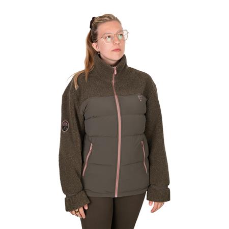 Pile Da Donna Fox Womens Explorer Hybrid Fleece Jacket - Kaki
