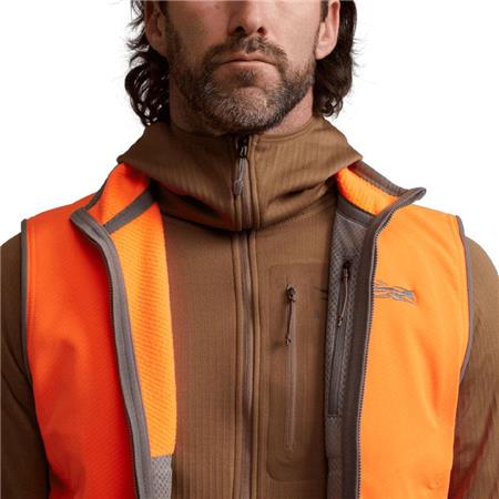 PILE SENZA MANICHE UOMO SITKA ALPHA - BLAZE ORANGE