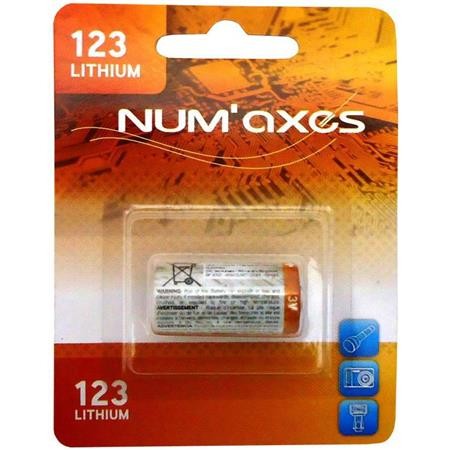 Pilha Lítio Numaxes 3V Cr123