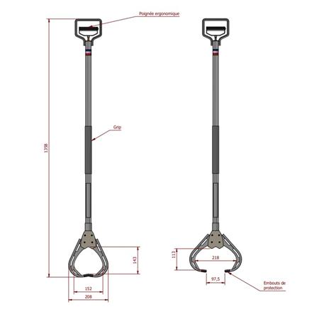 PINZA PER TONNO GRANDE MODELLO SEANOX GRAND MODÈLE