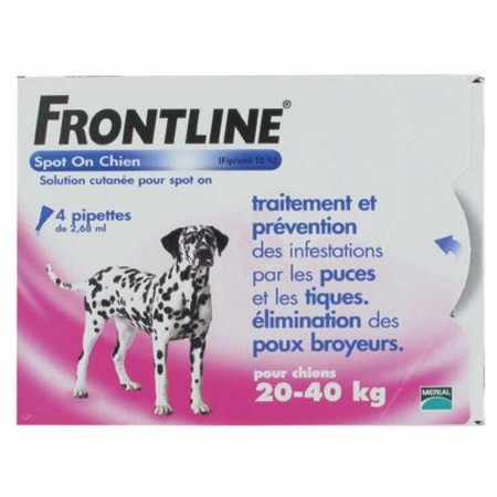 Pipette Insecticida Frontline Spot On Chien 20-40Kg