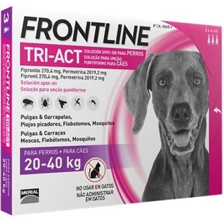 Pipette Insecticida Frontline Tri-Act L 20-40Kg
