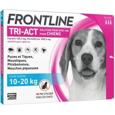 Pipette Insecticida Frontline Tri-Act M 10-20Kg
