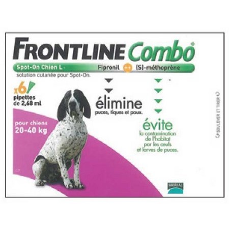 Pipette Insecticide Frontline Combo Chien L 20-40Kg