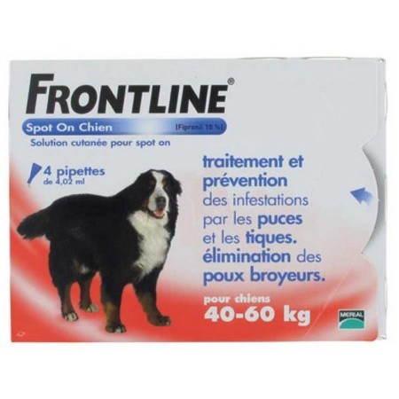 PIPETTES INSECTICIDES FRONTLINE SPOT ON CHIEN XL (40-60KG)