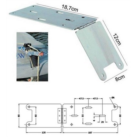Placa Inox Pike'n Bass