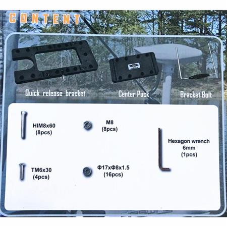 ΠΛΆΚΑ QUICK RELEASE ΓΙΑ CAYMAN HASWING B55/B80 ET B55 GPS