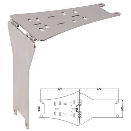 Plaque Inox Articulee Pike'n Bass