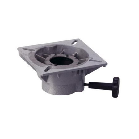 PLATINA GIRATORIA DE ALUMINIO CON BLOQUEADOR PLASTIMO