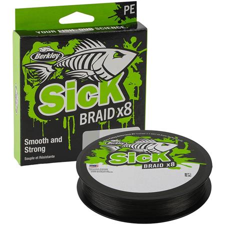 Πλεχτή Πετονιά Berkley Sick Braid X8 - Μαύρο