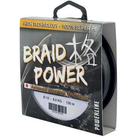 Πλεχτή Πετονιά Powerline Braid Power - Γκρι - 250M
