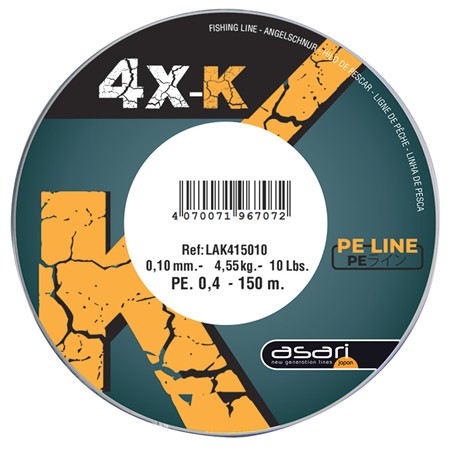 Plecionka Asari 4X-K - Oliwkowy - 150M