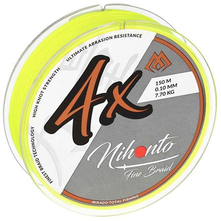 Plecionka Mikado Nihonto Fine - Żółty Fluorescencyjny - 150M