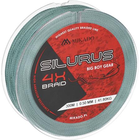 Plecionka Mikado Silurus 4 X Braid - Zielony - 300M
