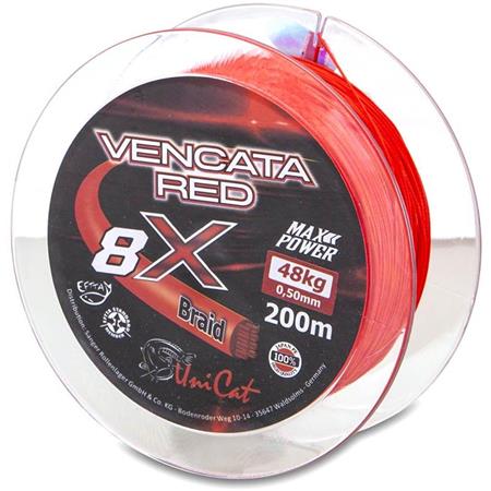 Plecionka Unicat Vencata Red 8X - 200M