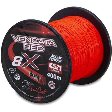 Plecionka Unicat Vencata Red 8X - 400M