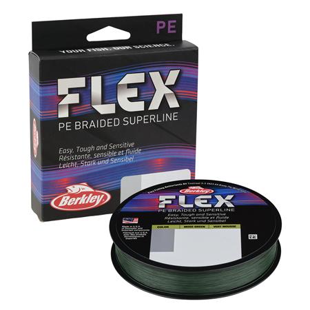 Πλεγμένη Πετονιά Berkley Flex Braid - Πράσινο Βρύου - 275M