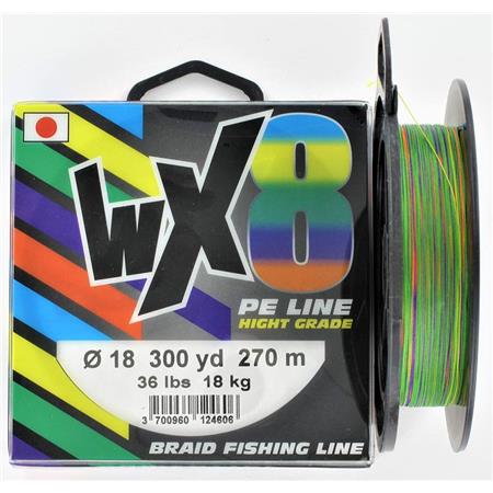 Πλεγμένη Πετονιά Powerline Wx8 Πολύχρωμο - 270M