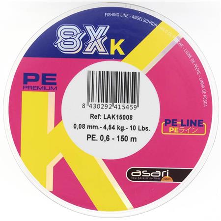 Πλεκτή Asari 8X K - Πράσινο - 3000M