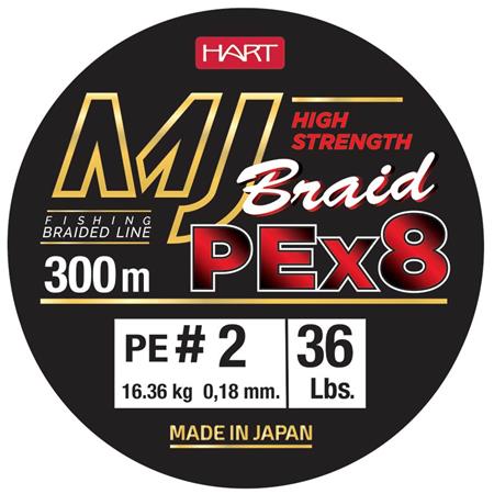 Πλεκτή Πετονιά Hart Mj Braid - Φθορίζον Πράσινο - 300M