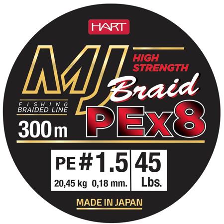 Πλεκτή Πετονιά Hart Mj Braid - Πολύχρωμο - 3600M