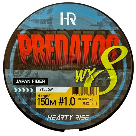 Πλεκτή Πετονιά Hearty Rise Predator X8 - 150M Κίτρινο
