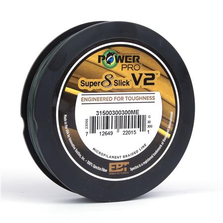 ΠΛΕΚΤΉ ΠΕΤΟΝΙΆ POWER PRO SUP 8 SLICK V2 - 275M - ΠΡΆΣΙΝΟ ΒΡΎΟΥ