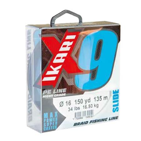Πλεκτή Πετονιά Powerline Ikari X9 Μπλε - 135M