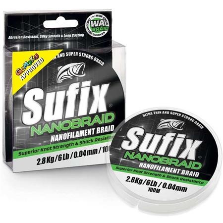 Πλεκτή Πετονιά Sufix Nanobraid Κιτρινοπράσινο - 100M